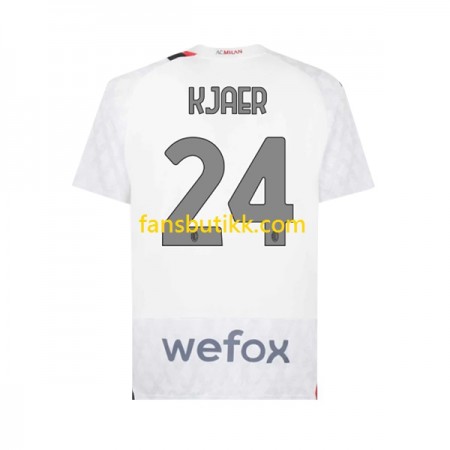 Fotballdrakt AC Milan Simon Kjaer 24 Bortetrøye 2023-2024 Kortermet